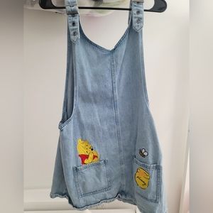 Winnie the Pooh Denim overalls ( Hottopic)